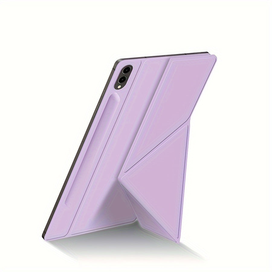 Faux Leather Tablet Cover for Samsung Galaxy Tab S9+ and S9 FE+ with Magnetic Closure and Adjustable Stand