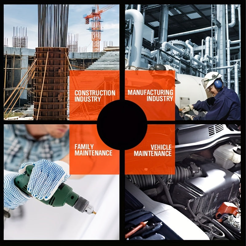 8-Piece Impact Grade Power Drill Socket Adapter Set Steel Hex Shank to 1/4 3/8 1/2 Drive