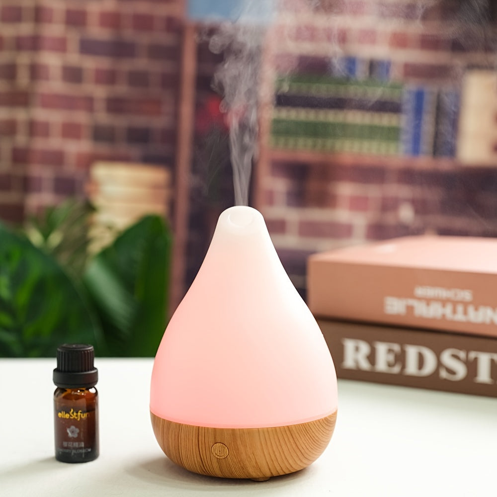 Wood Print Humidifier with Aromatherapy Diffuser for Home Office Travel Relaxation