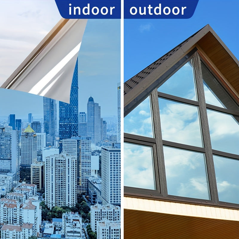Película de ventana con perspectiva de un solo sentido, aislamiento térmico, antiestática y oscurecedora para vidrio y balcón