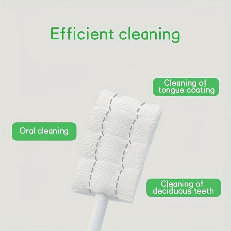 Newborn Baby Oral Care Gauze for Tongue Coating Baby Mouth Cleaner Soft Baby Toothbrush