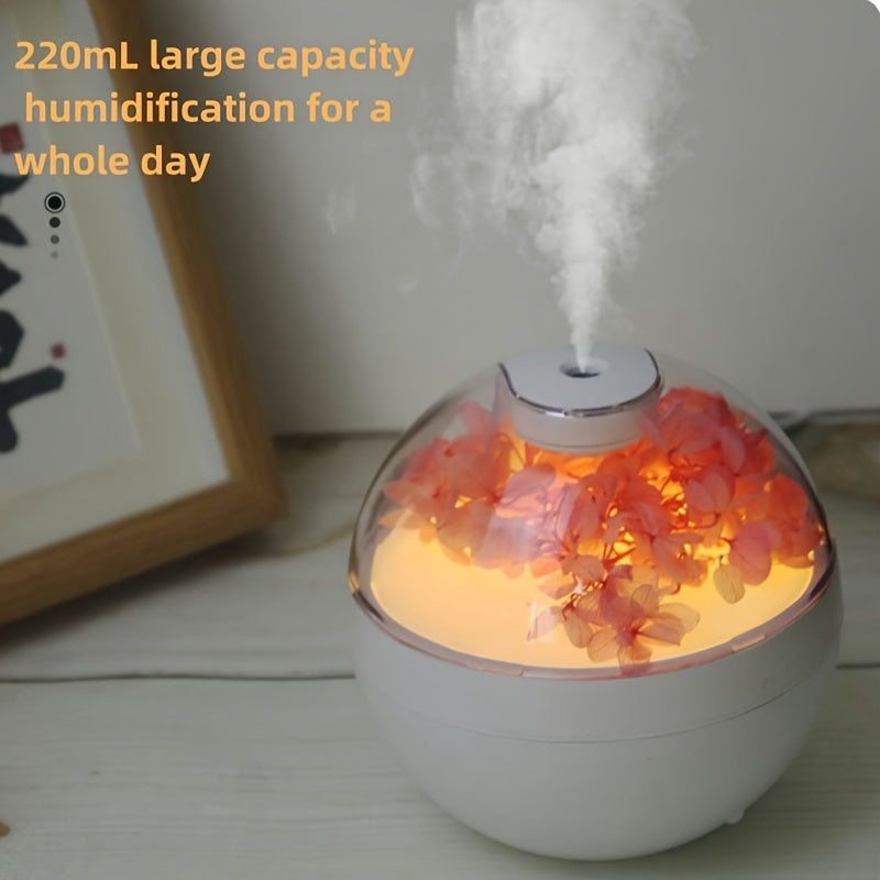 USB Powered Air Purifying Humidifier with Aromatherapy 220ml Quiet for Home Office School