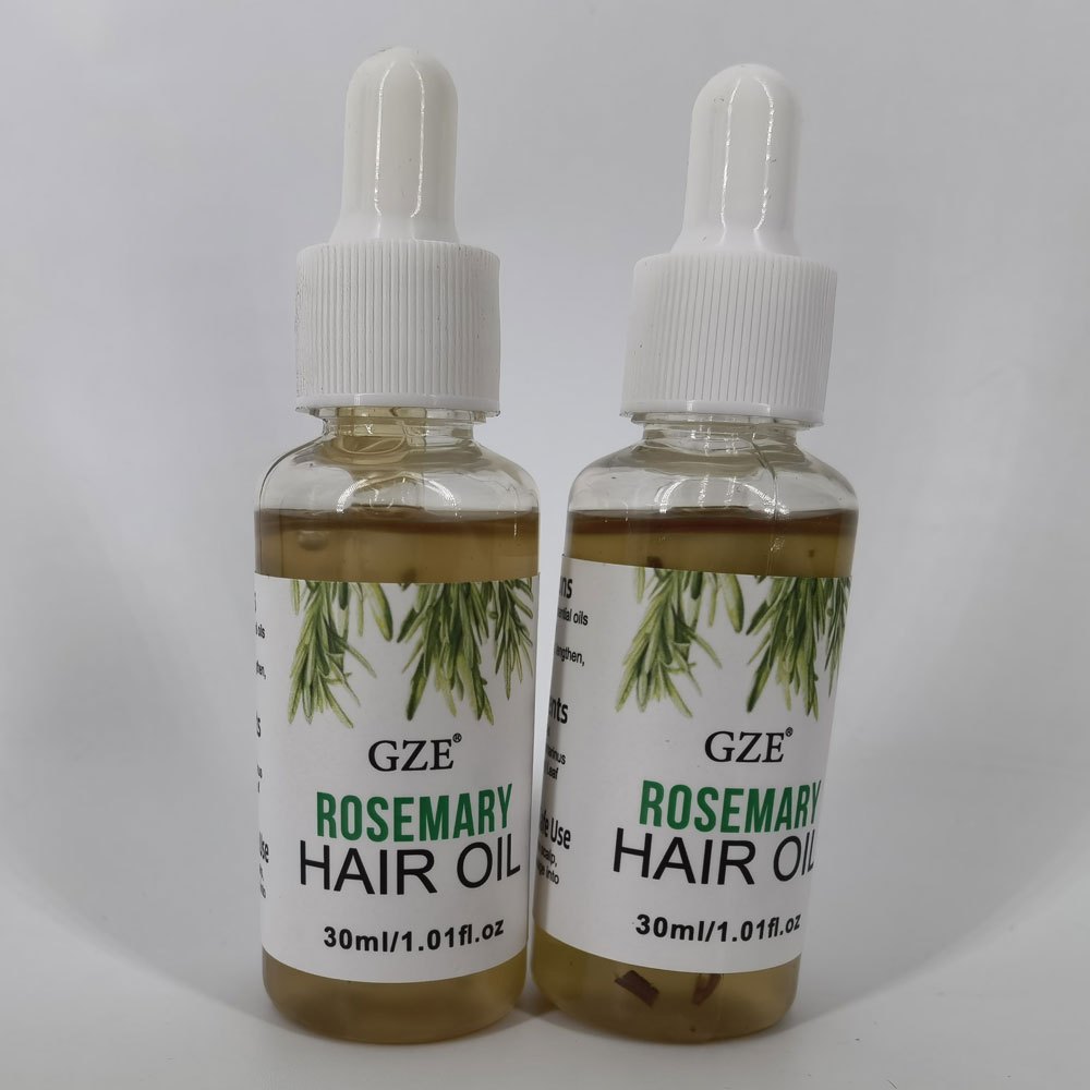 Rosemary Hair and Scalp Oil Moisturizes Strengthens All Hair Types Set of Two