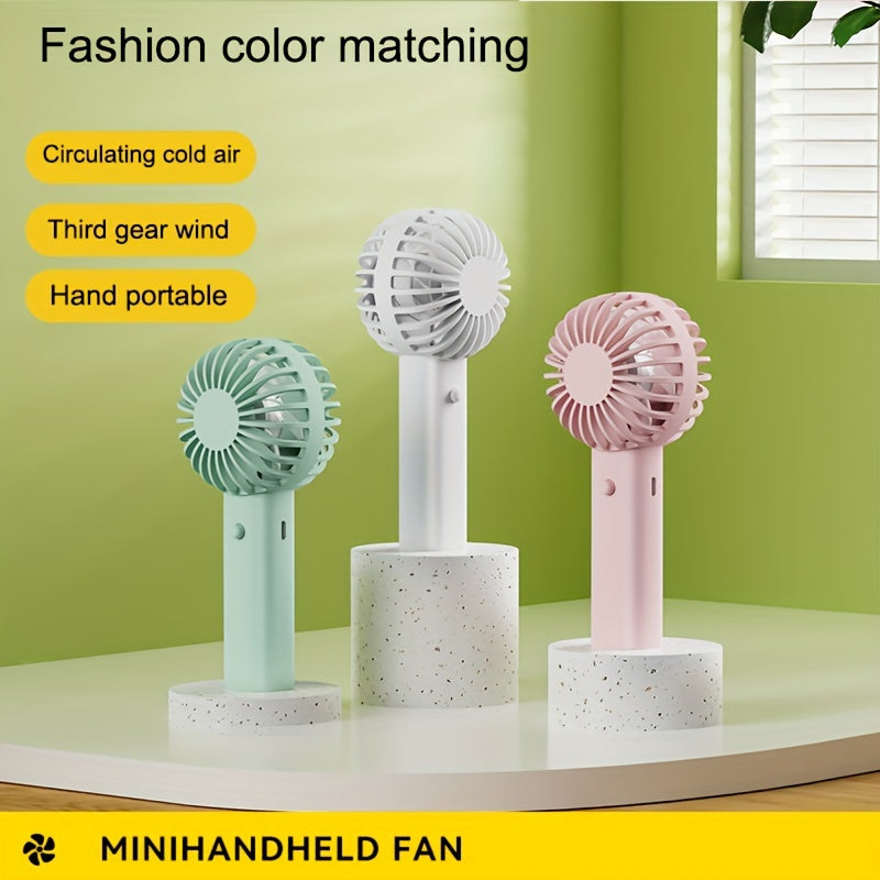 Mini Pocket Handheld Fan USB Rechargeable Portable Desktop Small Fan with Logo