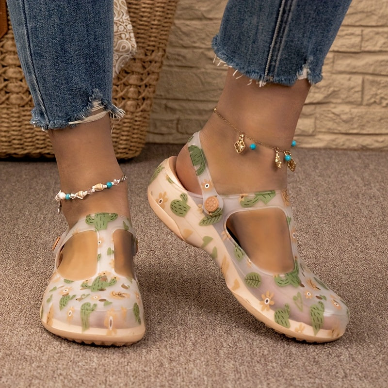 Women's Perforated Breathable Sandals Outdoor Beach Shoes Soft Sole