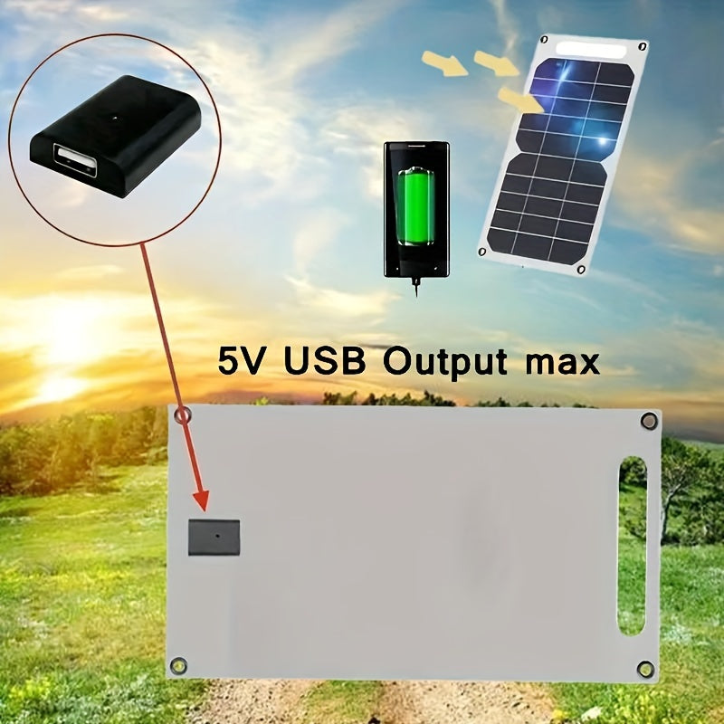 Magnitli ulanish, USB chiqishi va barqaror energiya ta'minoti uchun ajratiladigan fotovoltaik modulga ega quyosh zaryadlovchi panel, quvvat banklari, telefonlar, sayohat, uy va RV foydalanish uchun mos.