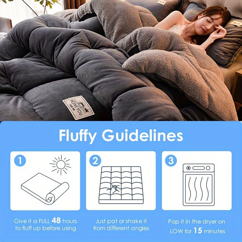Double-Sided Sherpa Fleece Throw Blanket Cozy Warm Soft for Couch Bed Winter