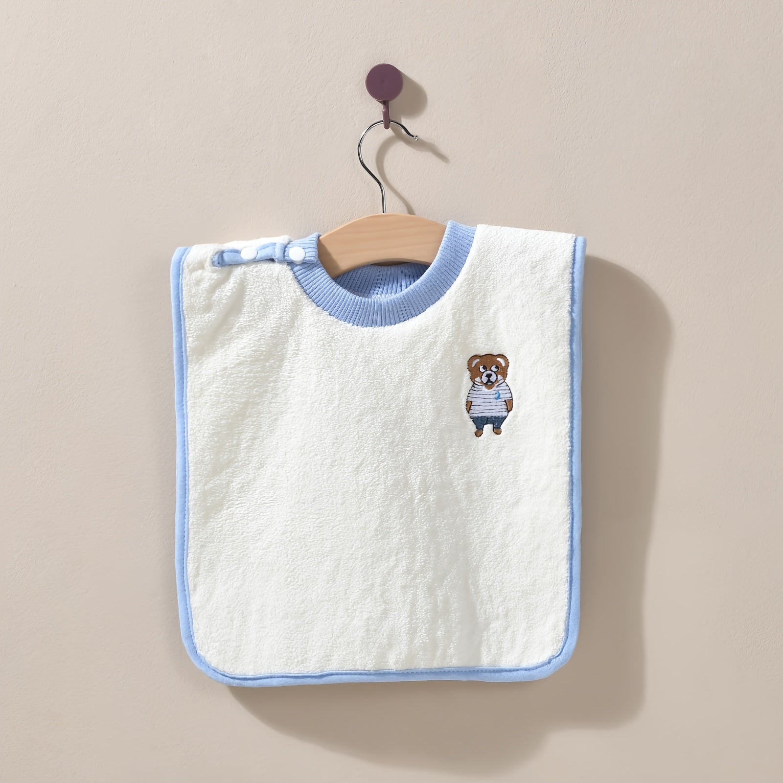 Baby Bibs Set with Cartoon Washcloth and Waterproof Feeding Bib for Newborns and Toddlers