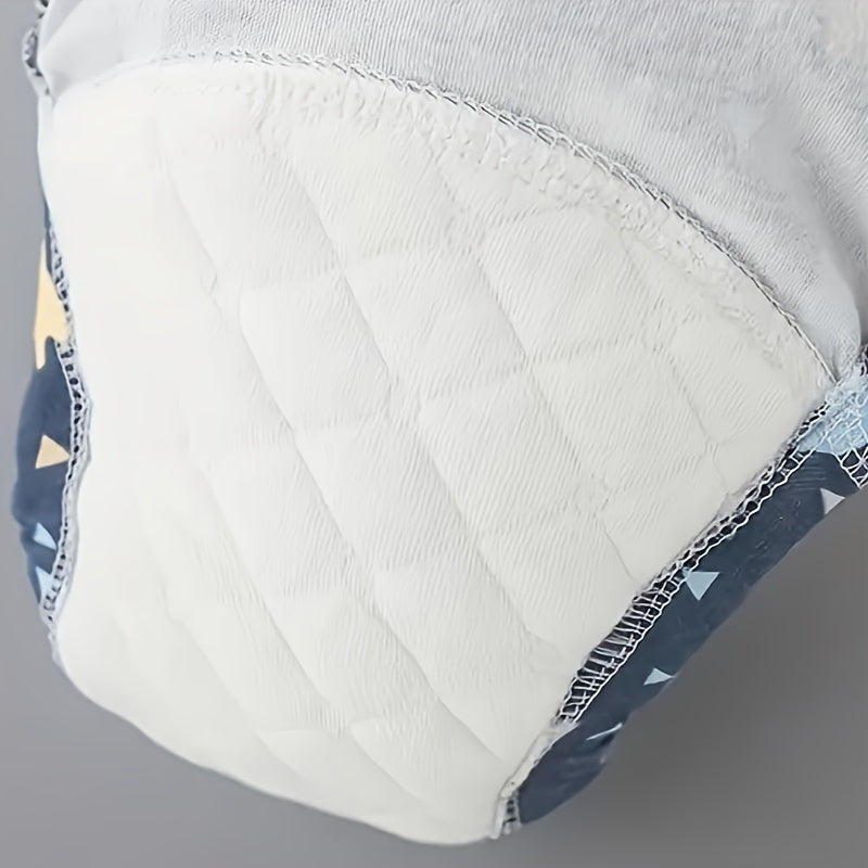 Набор из 6 мягких хлопковых тренировочных штанов для приучения к горшку - стираемые и многоразовые, впитывающее нижнее белье для детей - идеальный подарок на праздники