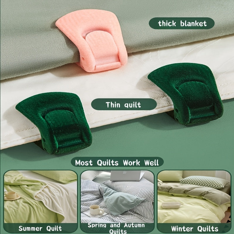 Set of 6 Large Opening Quilt Clips for Securing Quilts, Sheets, Curtains, and More