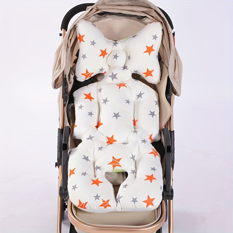 Baby Stroller Cushion with Cartoon Design Thickened Padding Seat Pad for Infants