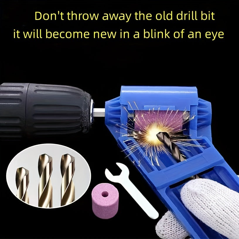 Diamond Drill Bit Sharpener, Twist Drill Polishing Tool with Fixed Angle