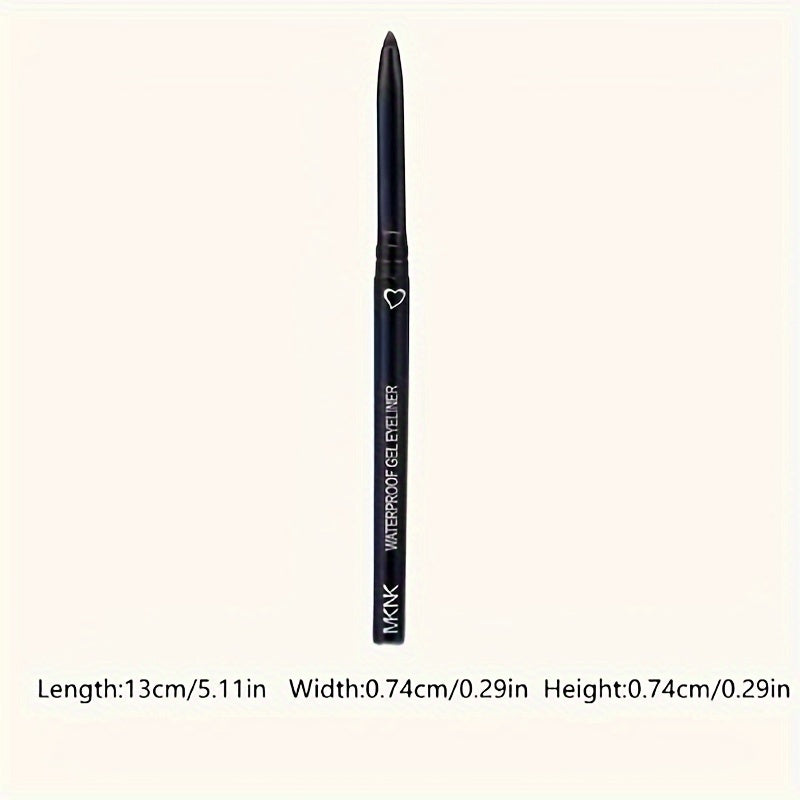 Women Black Matte Waterproof Gel Eyeliner Pencil Long Lasting