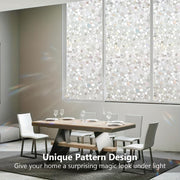 Privacy Window Film 3D Vinyl Static Cling UV Protection Heat Control for Glass Doors
