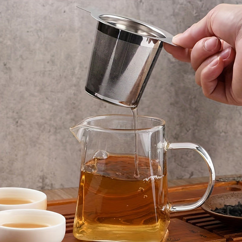 Stainless Steel Tea Infuser with Dual Handles for Coffee and Tea Brewing