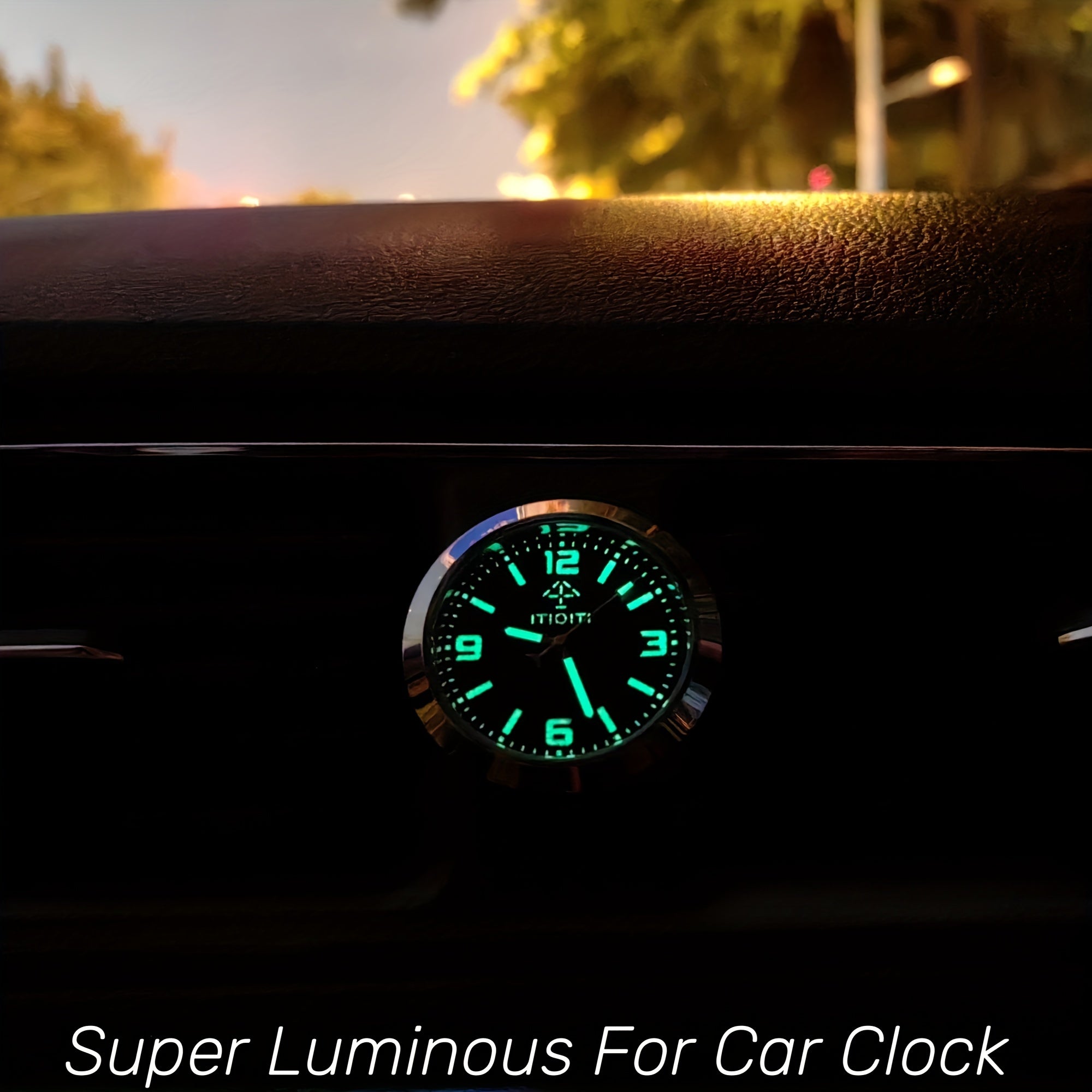 Luminous Car Clock with Super Luminous Fonts for High-End Vehicles and Home Use