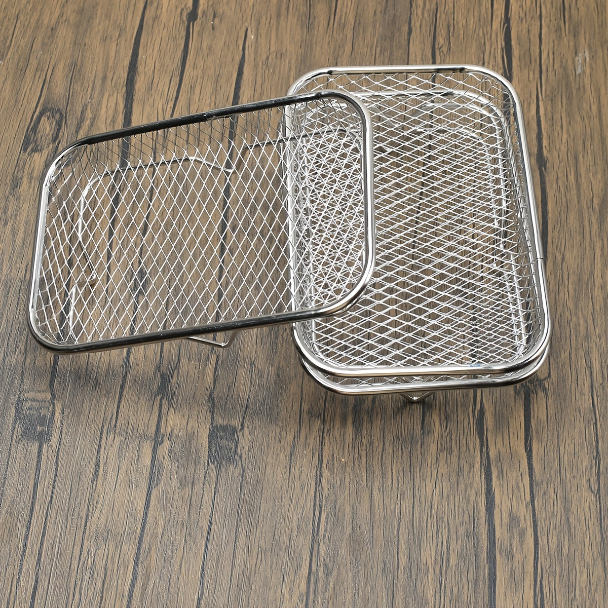 Accesorios de rejilla para freidora de aire de acero inoxidable 304 con cesta de parrilla y soporte para tostadas con tocino