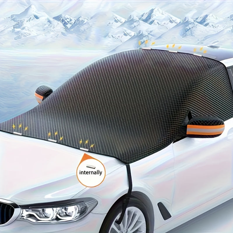 Universal Winter Magnetic Car Windshield Cover Polyester Snow Shield