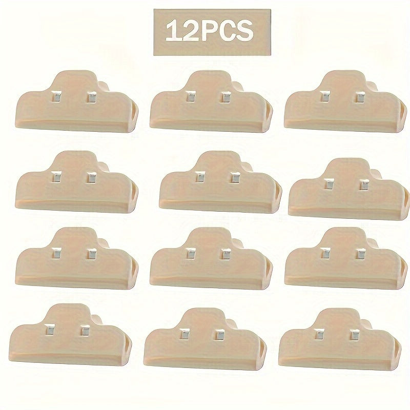 Oziq-ovqat sumkasini yopish uchun qisqichlar 6 dona yoki 12 dona mavjud bo'lib, ular tazelik va namlikni saqlab qolish uchun juda mos keladi. Bu katta gazak qisqichlari oshxonangiz uchun bo'lishi kerak bo'lgan uy jihozidir.