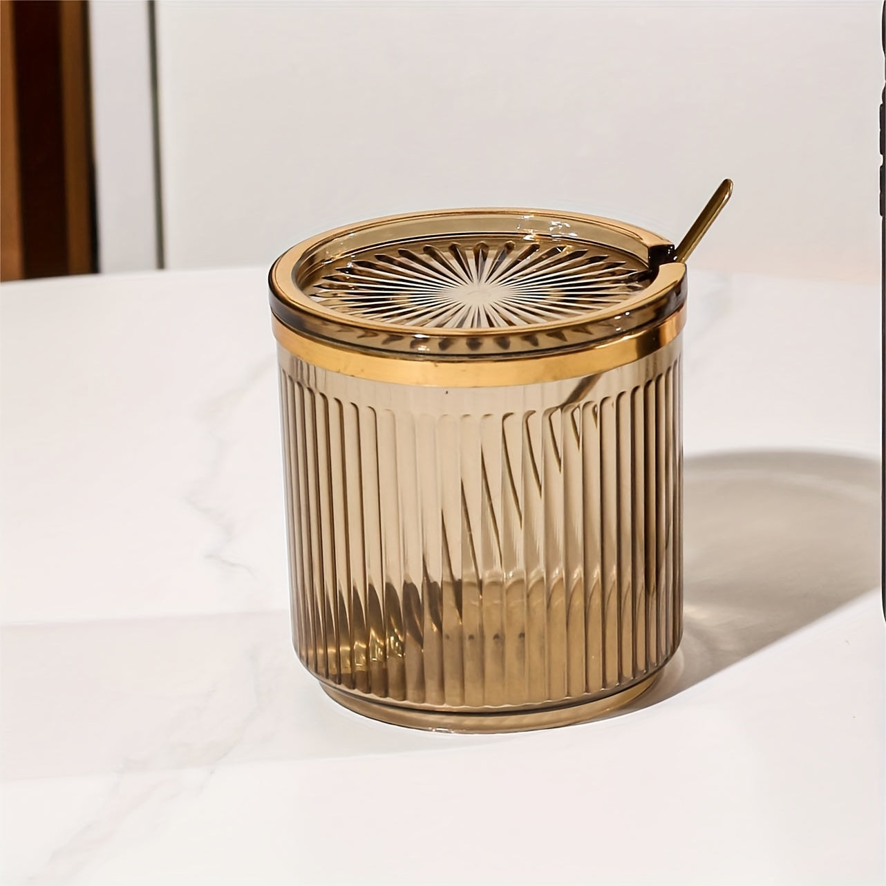 Nordic Style Kitchen Storage Container Plastic Jar with Lid for Condiments