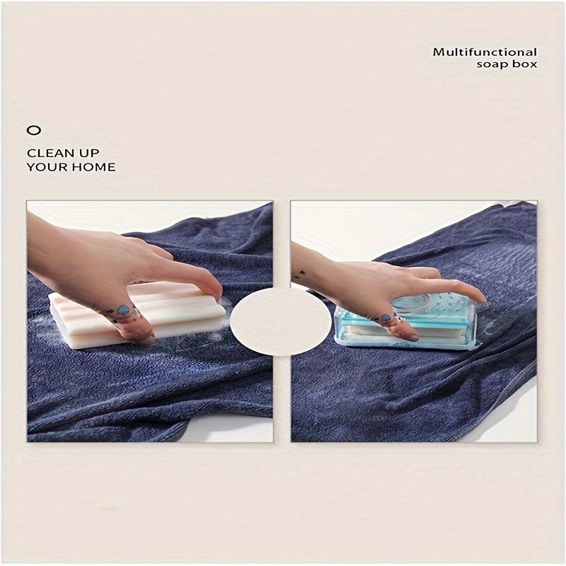 1 dona Ko&#39;p funksiyali sabun idishi uy hammomi va oshxona uchun - Sabun uchun aylanuvchi ko&#39;pik qutisi