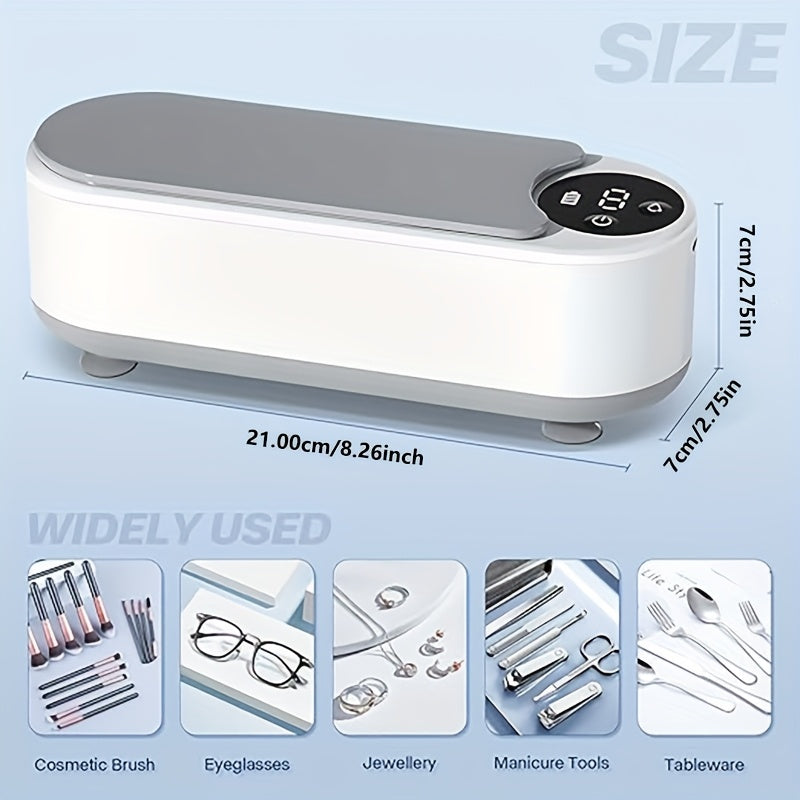 Limpiador portátil de joyería, gafas y relojes con vibración y batería recargable