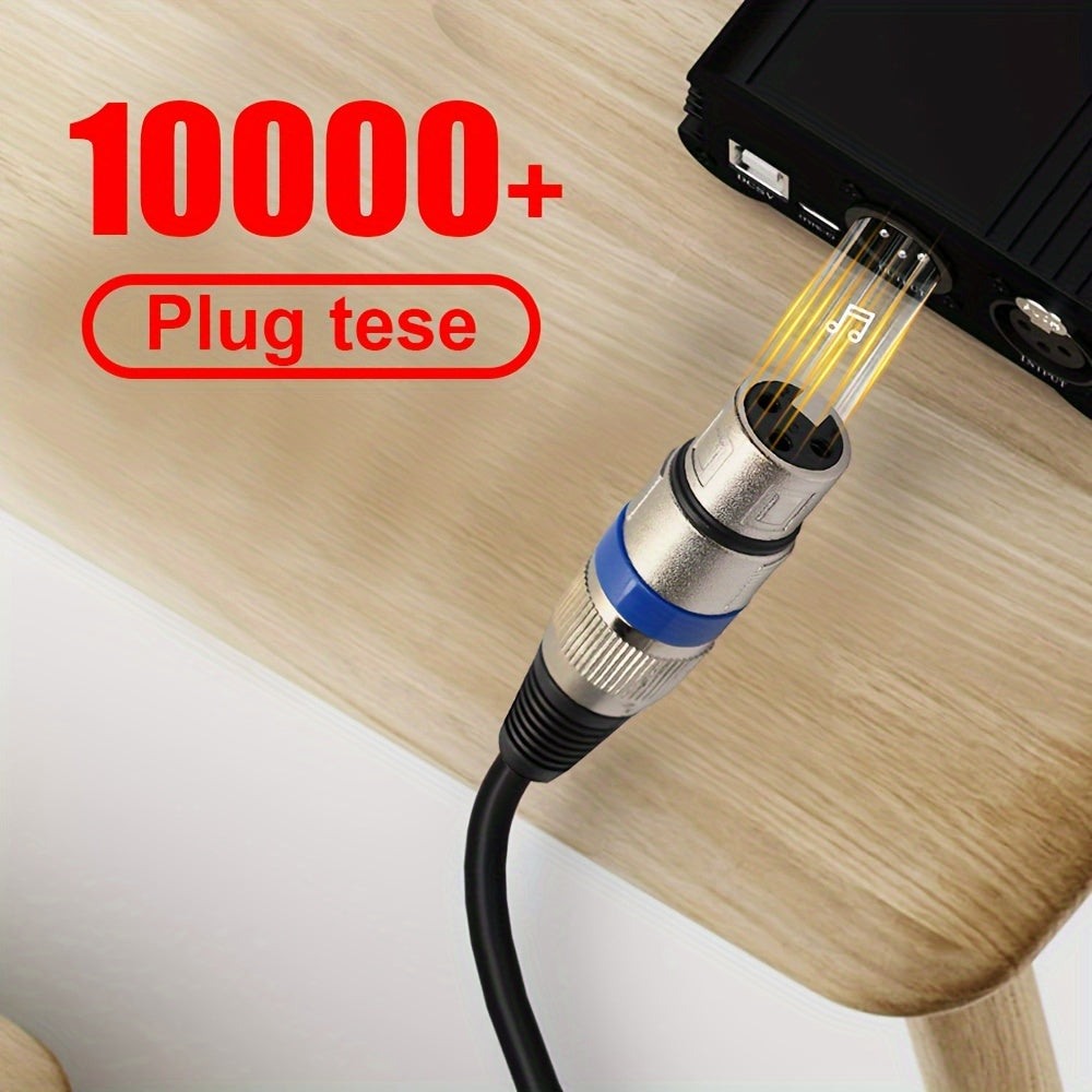 3-Pin XLR Male-to-Female Audio Connectors 20-Pin ATX Round Ethernet Cable