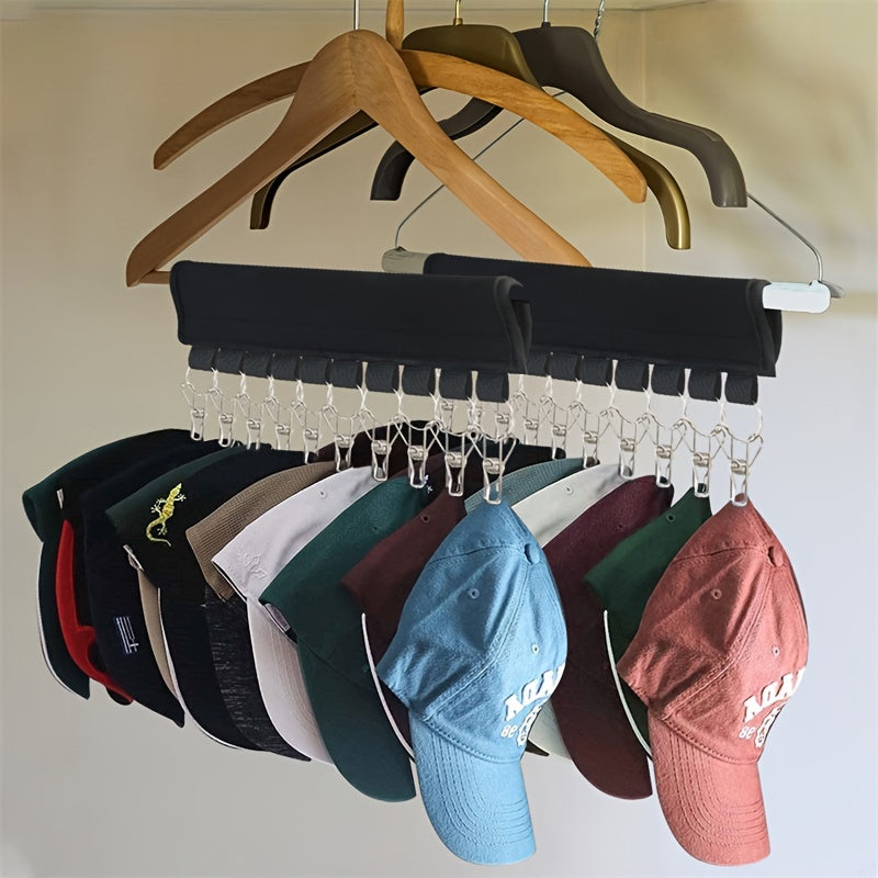 Devordagi 12 ta klipsli buklamali tokcha, shlyapa, paypoq, ichki kiyim uchun saqlash