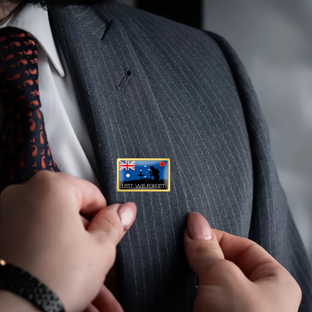 Set of 10 Memorial Veteran Lapel Pins Remembrance Brooches for Military Events