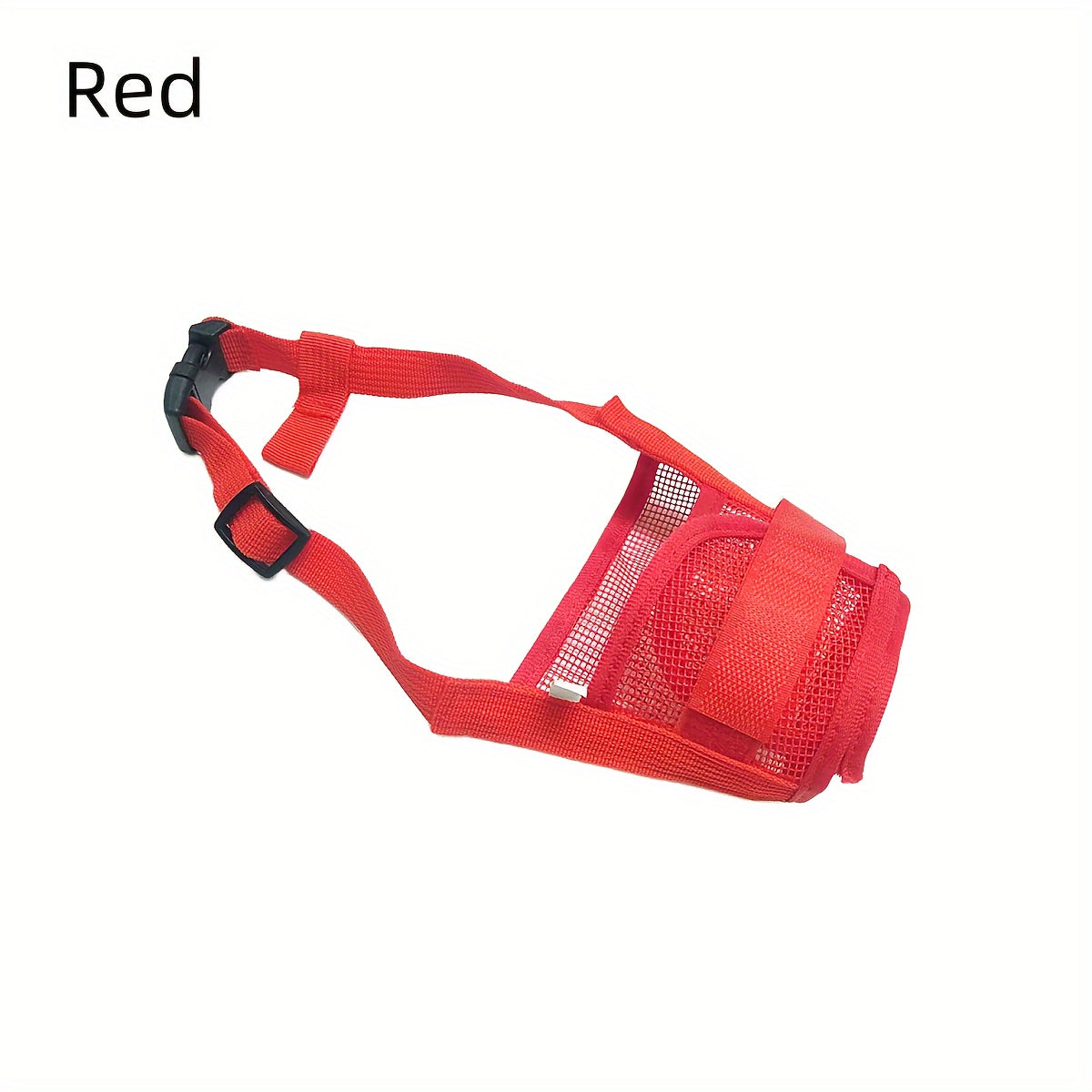 Bozal transpirable para perros, correas ajustables, previene mordiscos y ladridos, poliéster