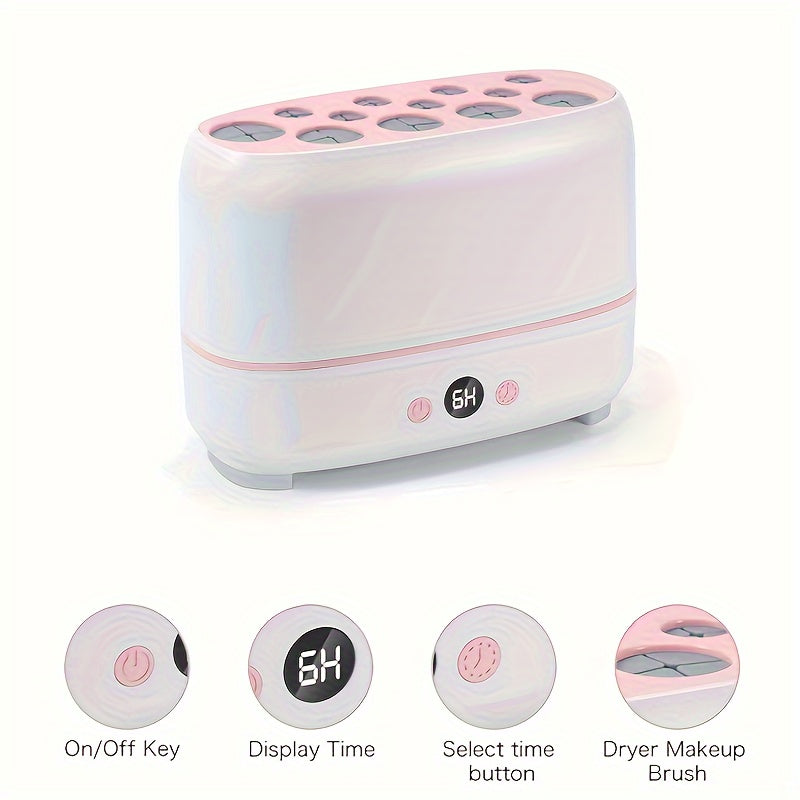 Secador de brochas de maquillaje con USB, limpieza automática, secado rápido