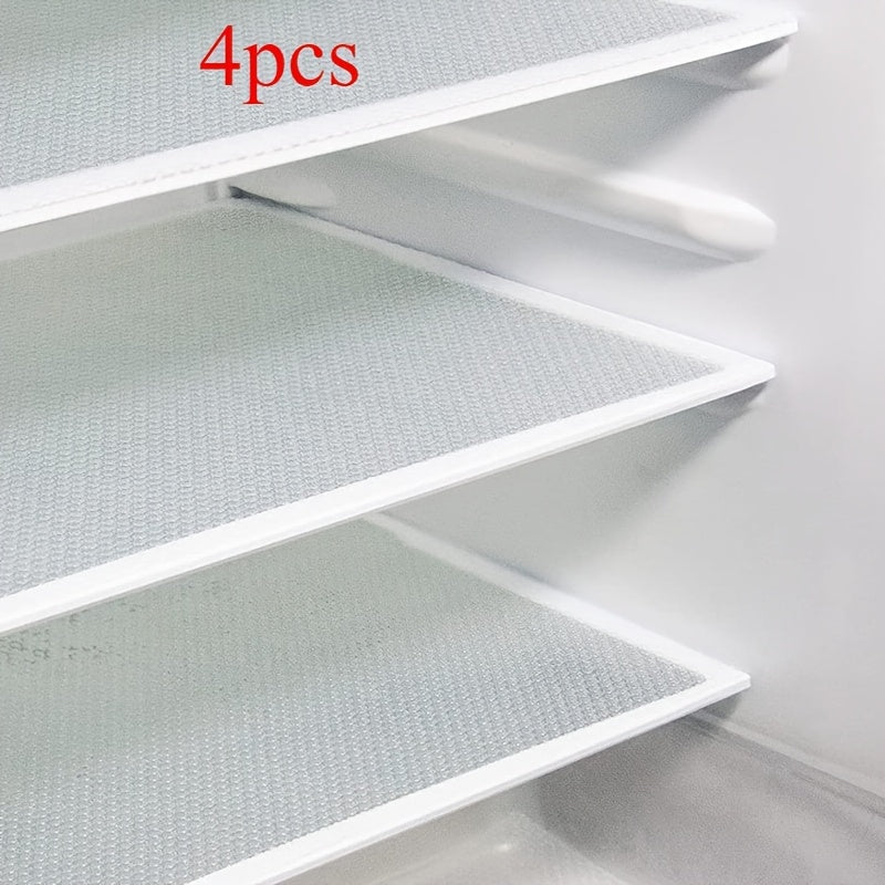 4 Pack Refrigerator Shelves Liners Waterproof Washable Cabinet Mats