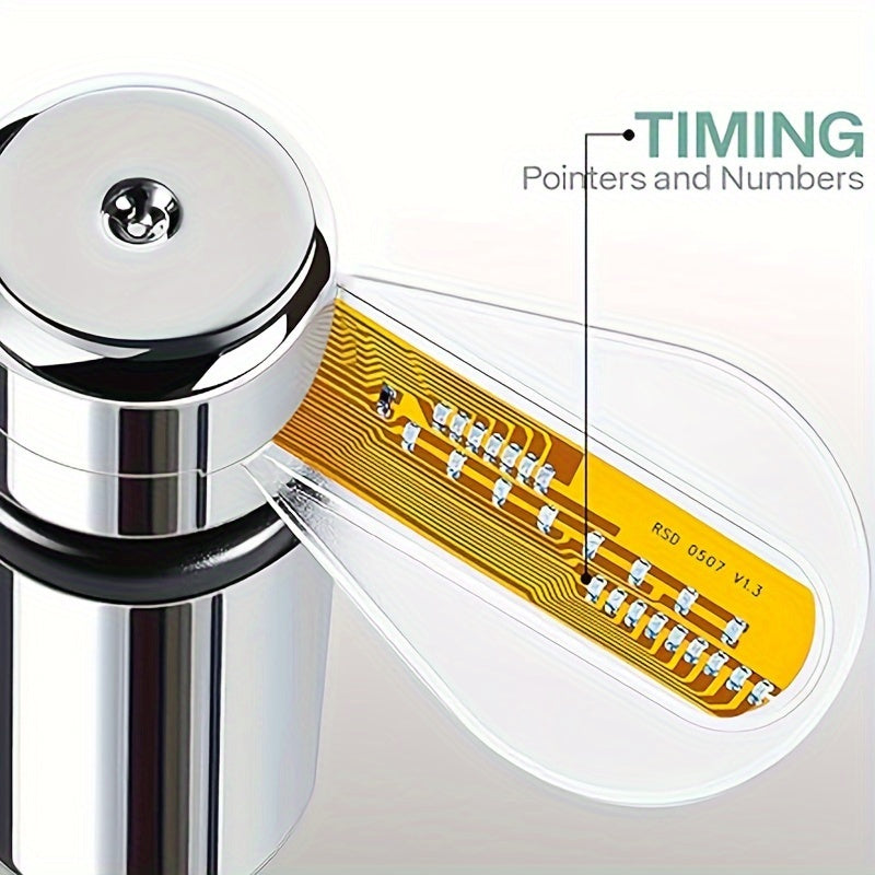 Portable USB LED Clock Fan with Metal Hose and Soft Blades for Desktop and Laptop Cooling