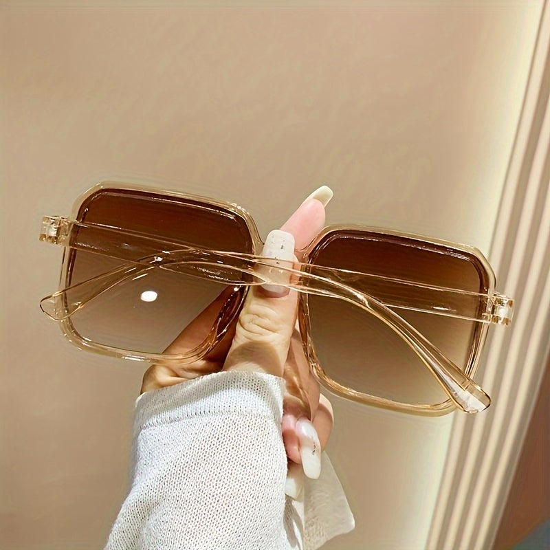 2024-yilgi Ayollar uchun Kvadrat Moda Ko'zoynaklari - Qaytish Qilmaydigan Linzalar bilan - Zamonaviy Ko'cha Usuli Aksessuar