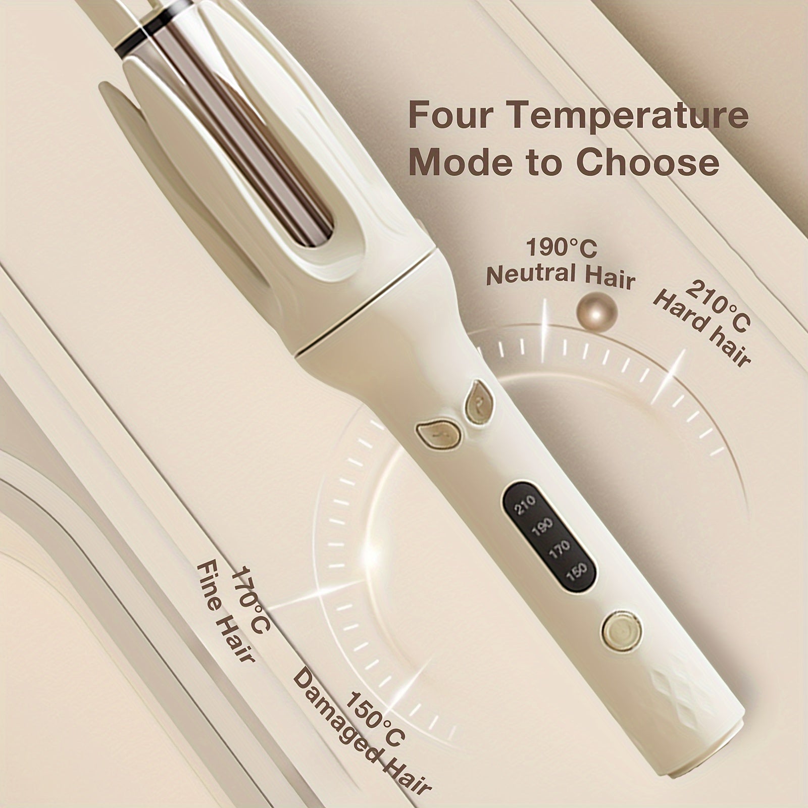 <a class="_25g_jM0z">ThreeFireflies Avtomatik Soch Q curling: 28mm Teshik, 4 Harorat Rejimi, Salbiy Ion Generatori, Aqlli Timer va Sensor, Avtomatik O'chirish</a>