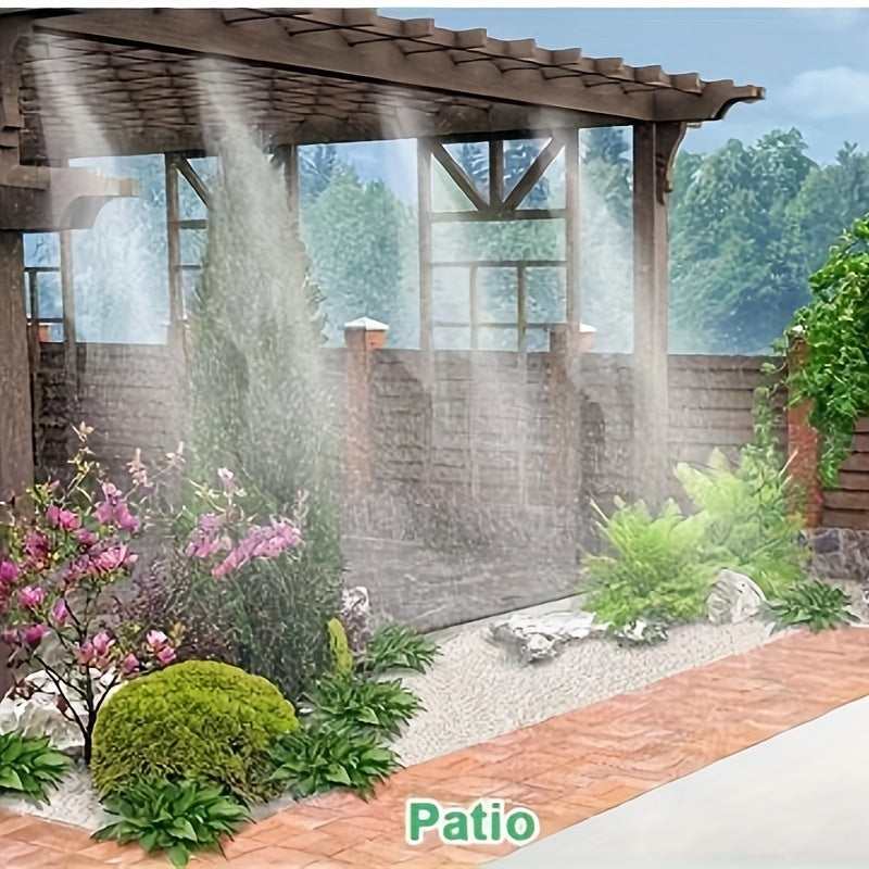 Outdoor Copper Cooling Mist System for Gardens Factories Vegetable Moisturizing