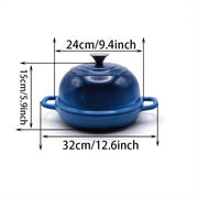 9-дюймовая домашняя форма для хлеба с крышкой, эмалированная чугунная для выпечки хлеба в голландской печи