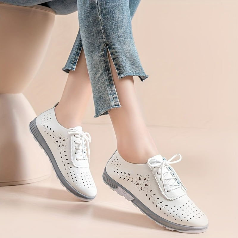 Women's Summer Casual Shoes Breathable Lightweight White Teal Accents