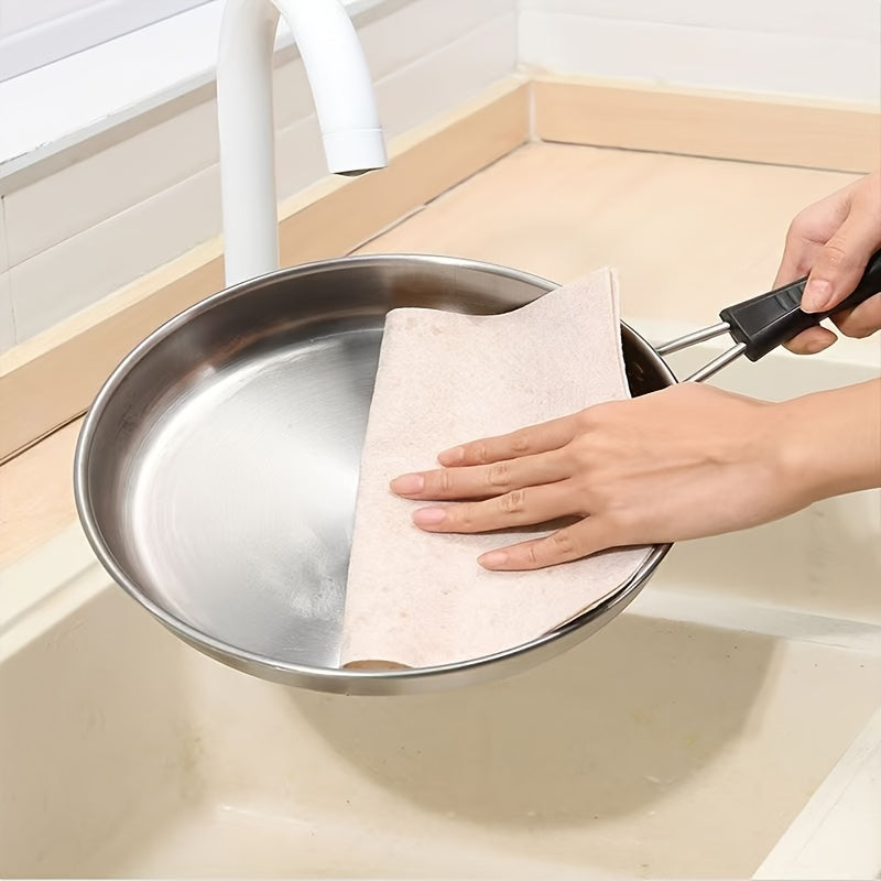 Set of 50 Luffa Rag Cleaning Cloths 20-Pack Non-Oil Stick Polyester Kitchen Towels