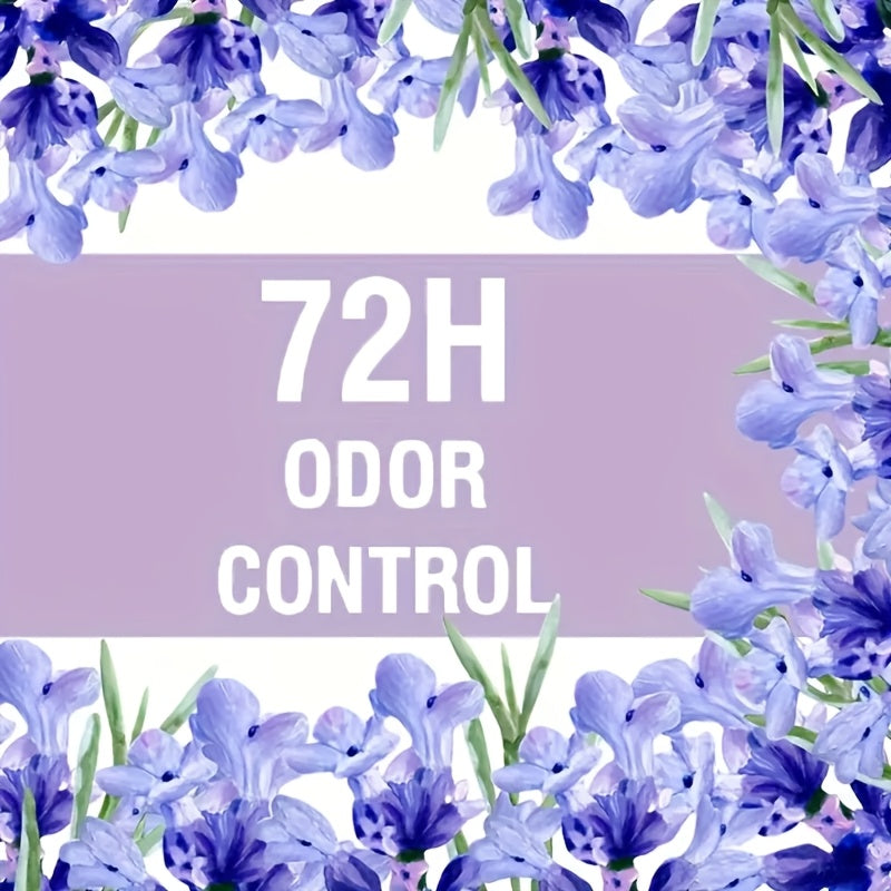 "Lavanda Deodorant Qalam, 50g - Yumshoq namlantirish va hidni nazorat qilish uchun tabiiy o'simlik ekstraktlari, uzoq muddatli yangilik (72 soat), portativ dizayn, barcha teri turlari uchun mos."