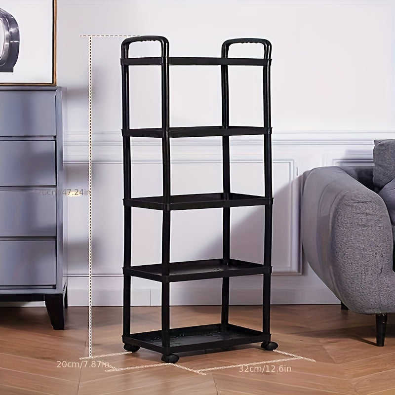 Carro de almacenamiento con ruedas multifuncional con 3/4/5 niveles para cocina, baño y sala de estar