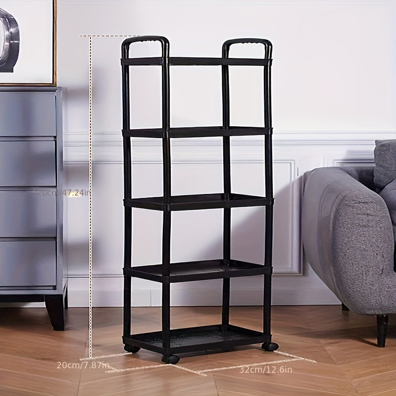 Carro de almacenamiento con ruedas multifuncional con 3/4/5 niveles para cocina, baño y sala de estar