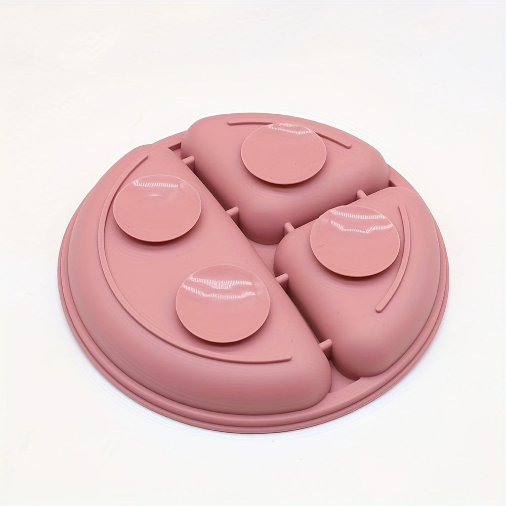 Baby Feeding Set 6 Pieces Silicone Tableware with Bowl Plate Cup Spoon Fork Red