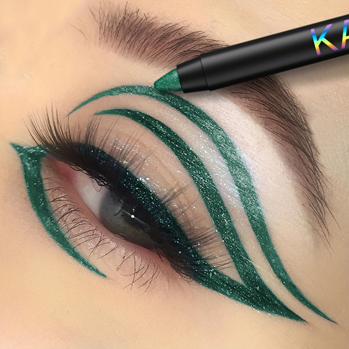 Women's Waterproof Liquid Eyeliner with Sparkle Effect