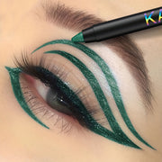 Женский водостойкий жидкий подводка для глаз с эффектом блеска