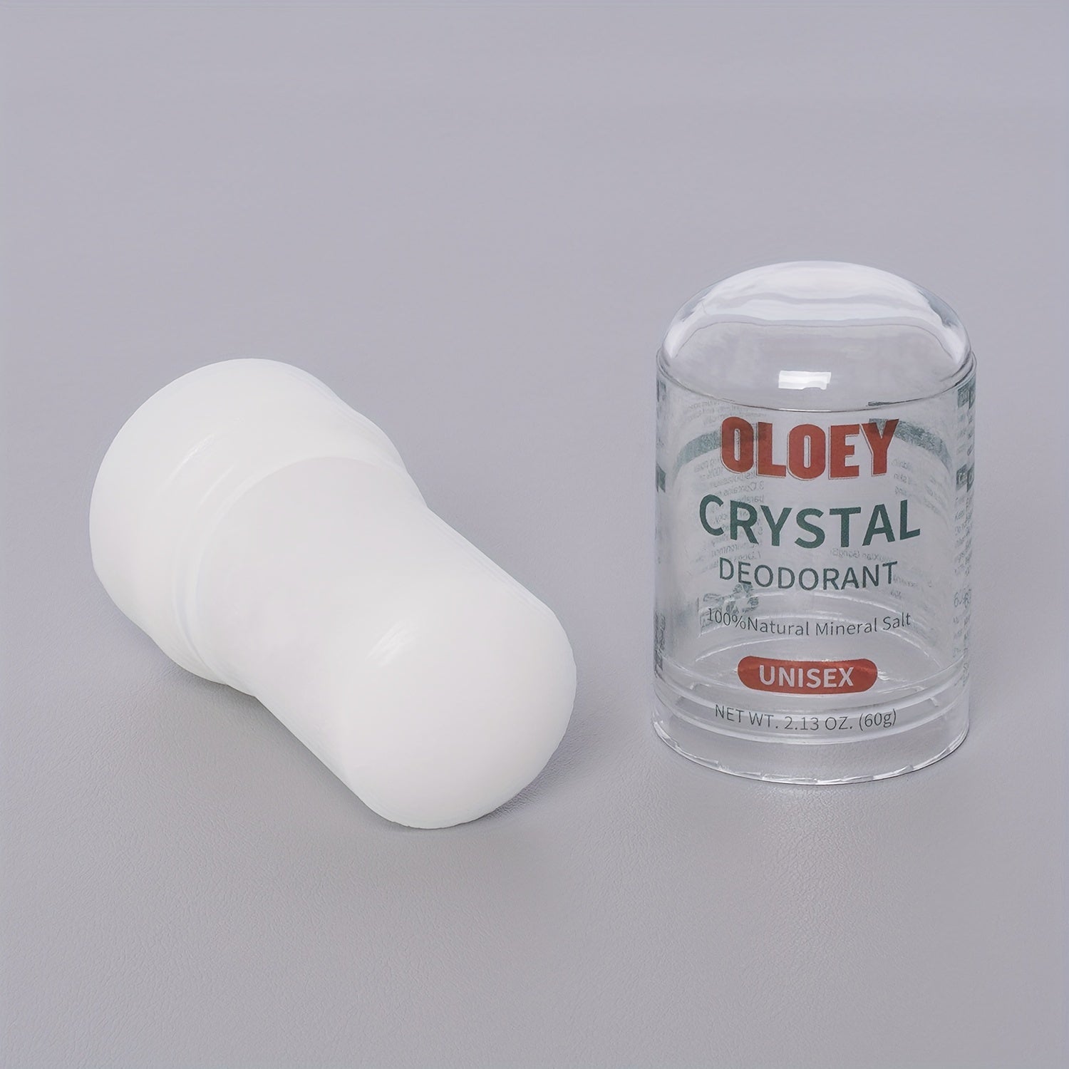 60g OLEY Crystal Stick: Tabiiy Mineral Tuz Antiperspirant, Unisex- kattalar uchun, Ter va Tanadan keladigan hidni to'suvchi, Alyuminiysiz.