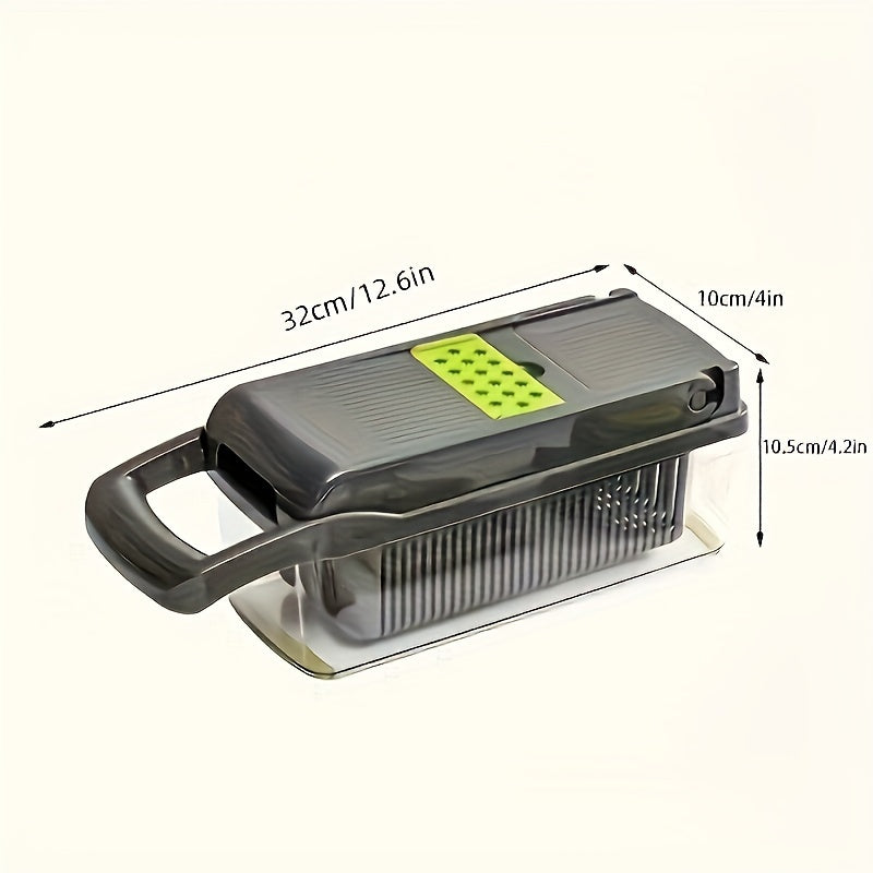 Juego de picadora de verduras 6/15/24-in con cuchillas de acero cortador rebanador pelador