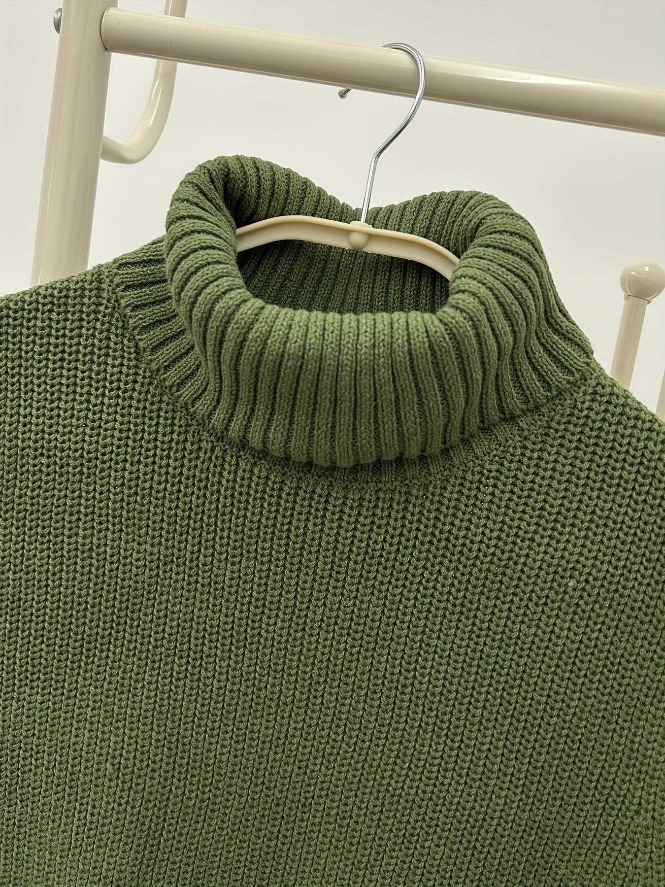 Chaleco sin mangas de cuello alto para mujer de color sólido talla grande casual para capas