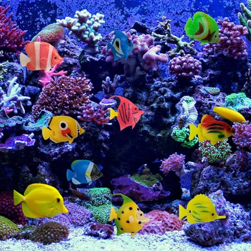 15 Realistic Moving Artificial Fish for Aquarium or Bathroom Decoration
