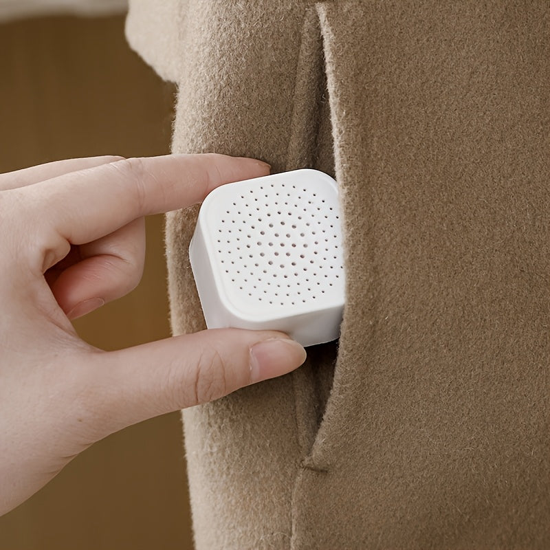 6Pcs Activated Charcoal Refrigerator Deodorizers White Plastic Odor Moisture Eliminators